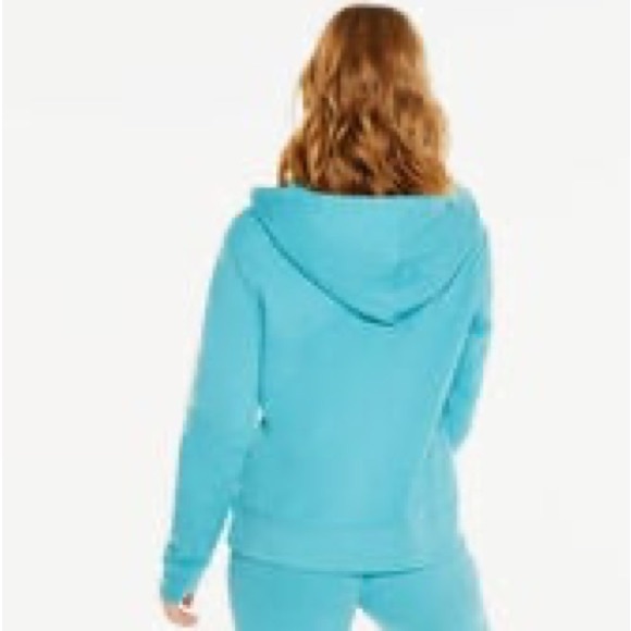 Aeropostale Blue Floral Pullover Sweatshirt Comfy Hoodie Size Small - Picture 7 of 9